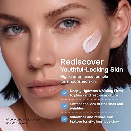 Crema hidratante de colágeno, retinol y ácido hialurónico antienvejecimiento