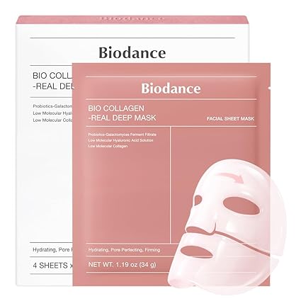 IODANCE Máscara profunda de bio-colágeno, mascarilla facial hidratante de hidrogel