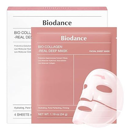 IODANCE Máscara profunda de bio-colágeno, mascarilla facial hidratante de hidrogel