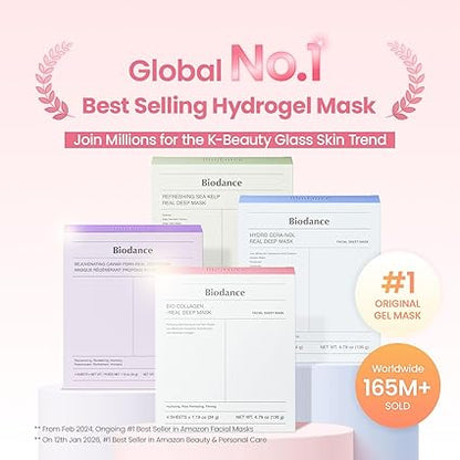 IODANCE Máscara profunda de bio-colágeno, mascarilla facial hidratante de hidrogel