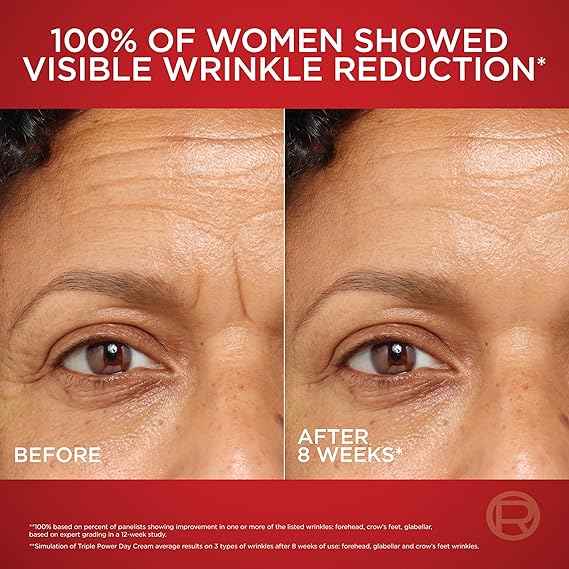 'Oreal Paris Revitalift Triple Power Crema hidratante facial antienvejecimiento, Pro Retinol, ácido hialurónico y vitamina C, reduce las arrugas, 2.55...